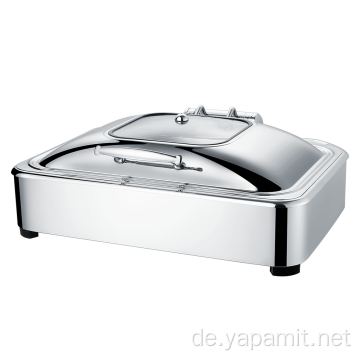 Chafing Dish Glasfensterdeckel in voller Größe